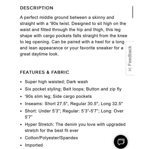 Express 90’s slim super high rise skinny cargo jeans 6l - Picture 15 of 15